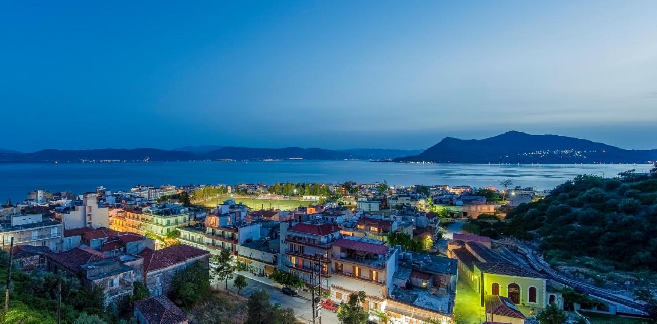 Panoramic View!Penthouse 120Qm Of Sea & Mountain Villa Loutra Edipsou  Eksteriør billede